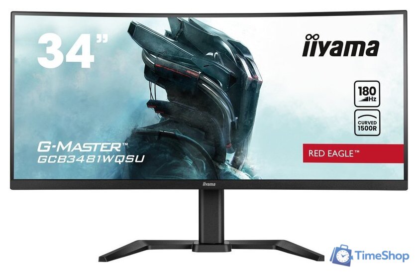 Игровой монитор iiyama G-Master Red Eagle Curved GCB3481WQSU-B1 - Изображение №2 — Интернет-магазин Time-Shop