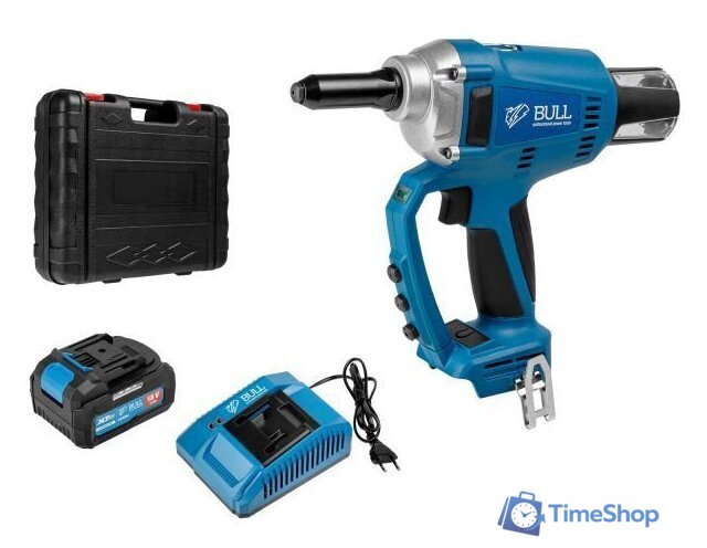 Заклепочник Bull CRG 1018 (с 1-им АКБ, кейс) - Изображение №1 — Интернет-магазин Time-Shop