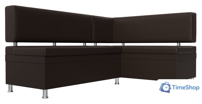 Угловой диван Лига диванов Стайл правый 114528 (экокожа, коричневый) - Изображение №4 — Интернет-магазин Time-Shop