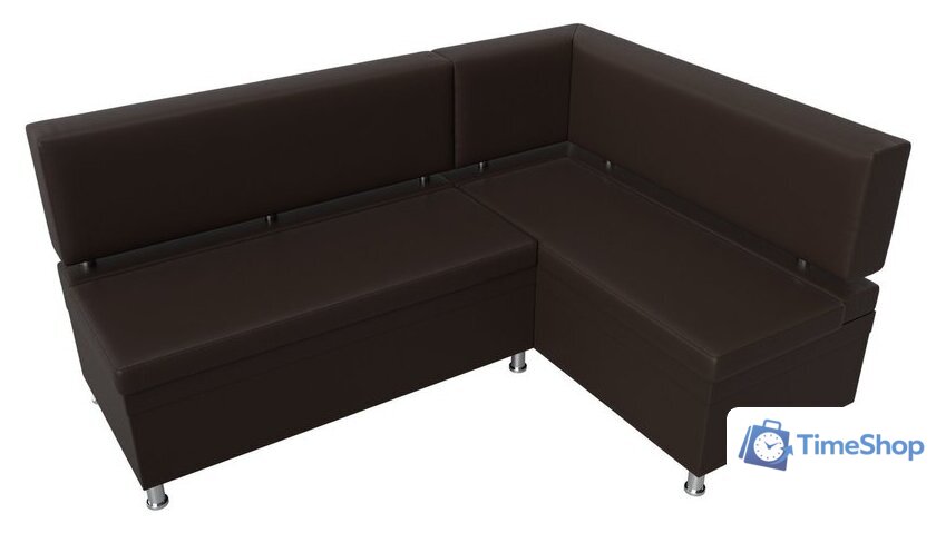 Угловой диван Лига диванов Стайл правый 114528 (экокожа, коричневый) - Изображение №2 — Интернет-магазин Time-Shop