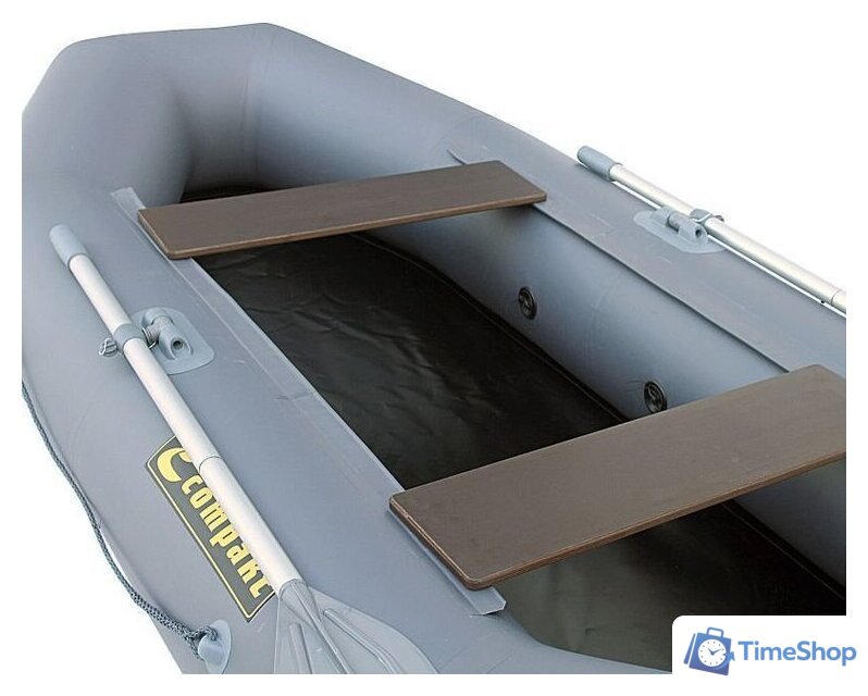 Гребная лодка Leader Компакт-240 (серый) - Изображение №5 — Интернет-магазин Time-Shop