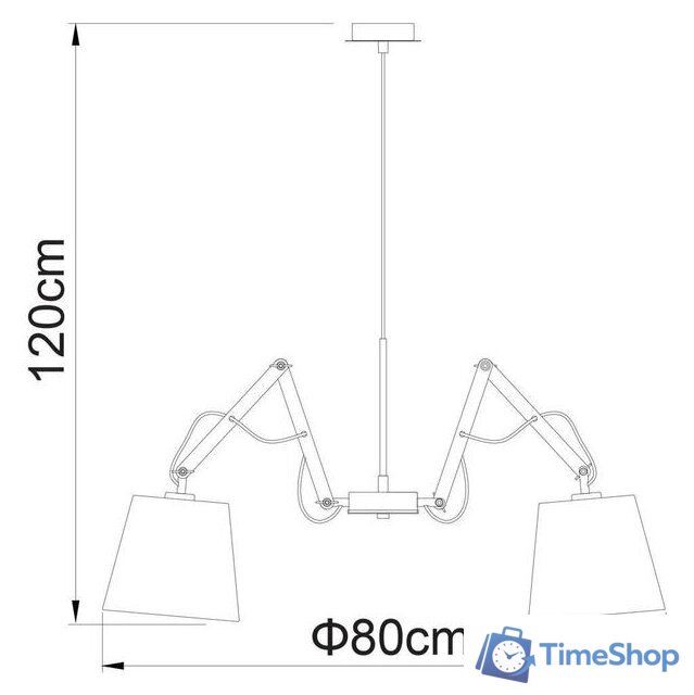 Подвесная люстра Arte Lamp Pinocchio A5700LM-5WH - Изображение №5 — Интернет-магазин Time-Shop