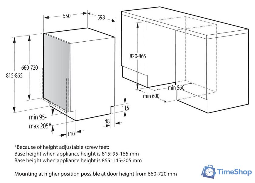 Встраиваемая посудомоечная машина Gorenje GV620E10 - Изображение №2 — Интернет-магазин Time-Shop