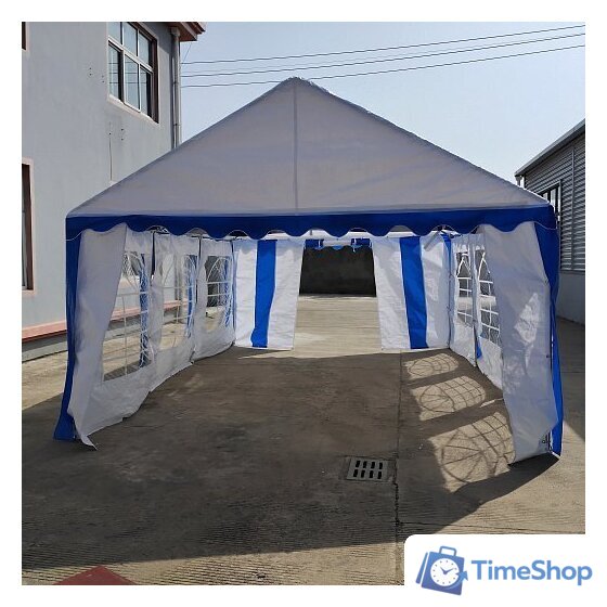 Тент-шатер Sundays Party 4x6 м (белый/синий) - Изображение №2 — Интернет-магазин Time-Shop