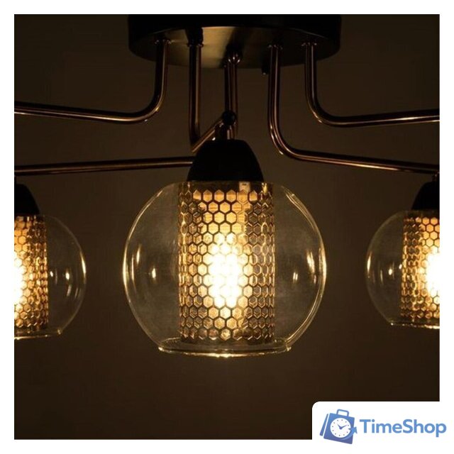 Люстра средней высоты Arte Lamp Manchester A7045PL-6BK - Изображение №3 — Интернет-магазин Time-Shop