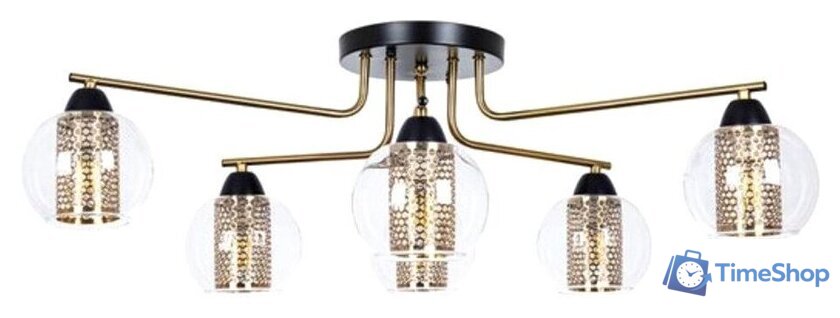 Люстра средней высоты Arte Lamp Manchester A7045PL-6BK - Изображение №1 — Интернет-магазин Time-Shop