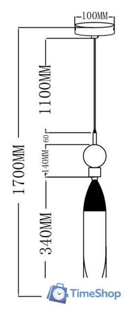 Подвесная люстра Moderli Candle V10915-PL - Изображение №6 — Интернет-магазин Time-Shop