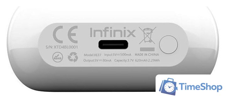 Наушники Infinix AI Buds (белый) - Изображение №7 — Интернет-магазин Time-Shop