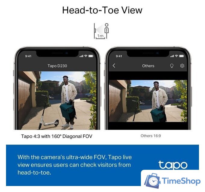 Дверной звонок TP-Link Tapo D230S1 - Изображение №6 — Интернет-магазин Time-Shop