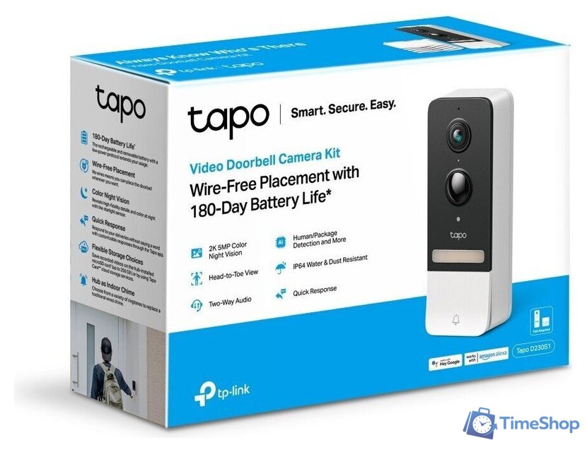 Дверной звонок TP-Link Tapo D230S1 - Изображение №3 — Интернет-магазин Time-Shop