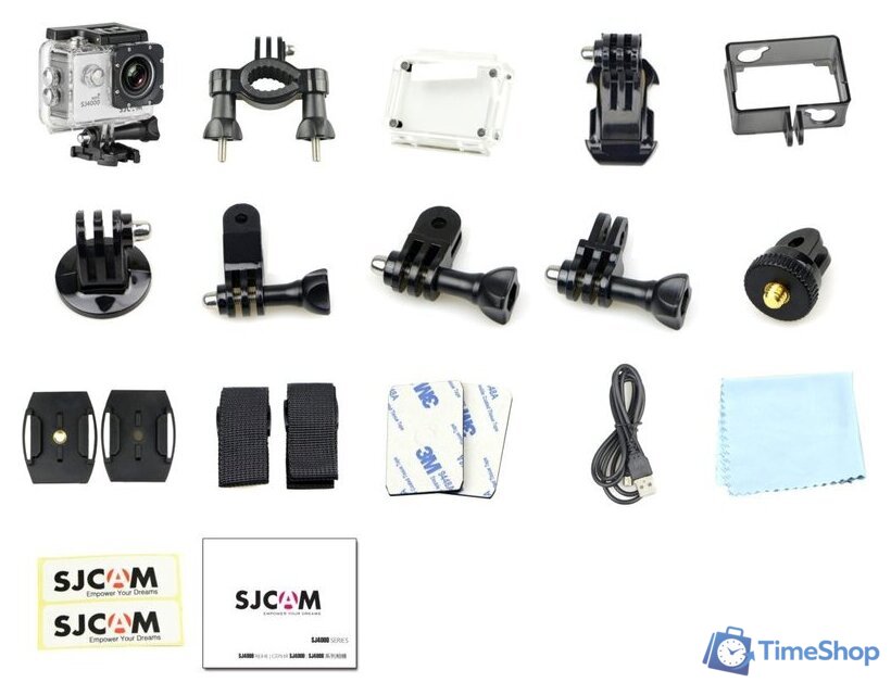 Экшен-камера SJCAM SJ4000 WiFi (голубой) - Изображение №2 — Интернет-магазин Time-Shop
