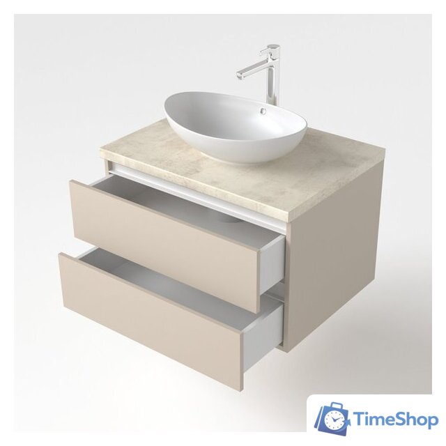  Дабер Тумба под умывальник 002 Т2.8.0.17Б (бежевый/белый) - Изображение №3 — Интернет-магазин Time-Shop