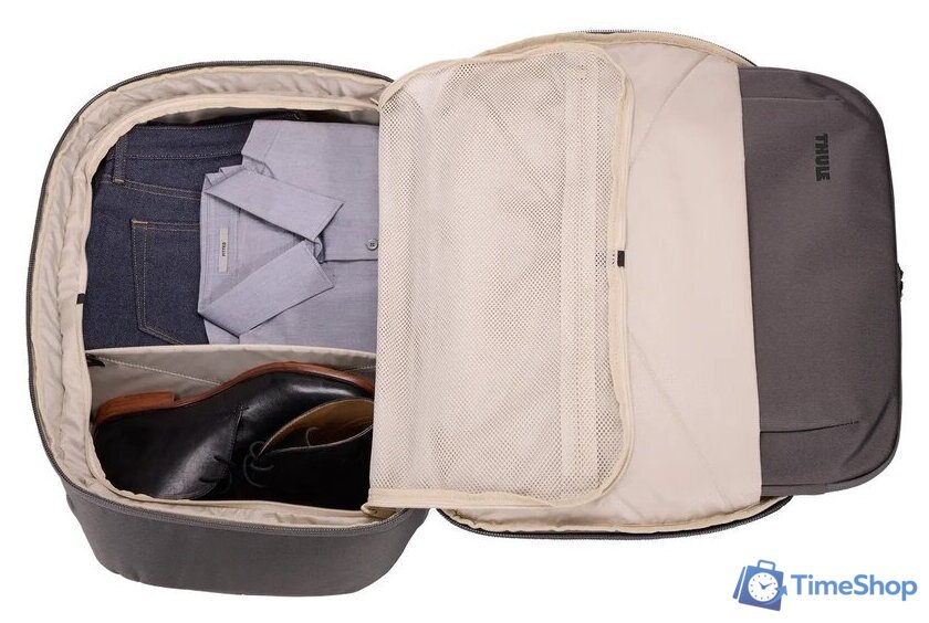 Дорожный рюкзак Thule Subterra 2 Convertible Carry On 40L 3205059 (vetiver gray) - Изображение №3 — Интернет-магазин Time-Shop