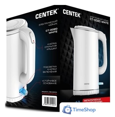 Электрический чайник CENTEK CT-0020 (белый) - Изображение №5 — Интернет-магазин Time-Shop