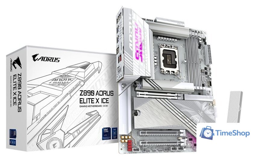 Материнская плата Gigabyte Z890 Aorus Elite X Ice - Изображение №6 — Интернет-магазин Time-Shop