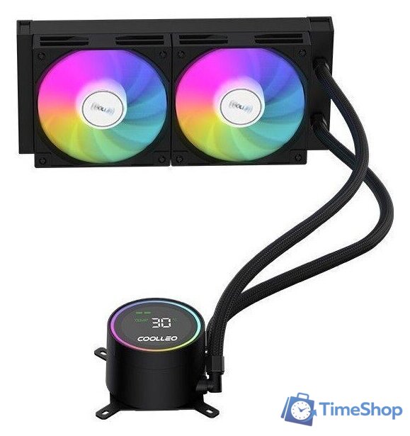 Система жидкостного охлаждения для процессора Coolleo Ice Fairy Dig 240 Lite (черный) - Изображение №2 — Интернет-магазин Time-Shop