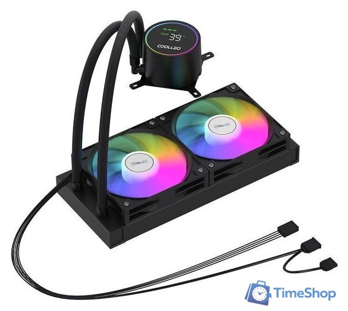 Система жидкостного охлаждения для процессора Coolleo Ice Fairy Dig 240 Lite (черный) - Изображение №3 — Интернет-магазин Time-Shop