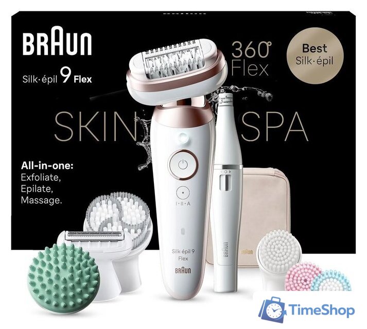 Эпилятор Braun Silk·epil 9 Flex 9-580 3D - Изображение №2 — Интернет-магазин Time-Shop