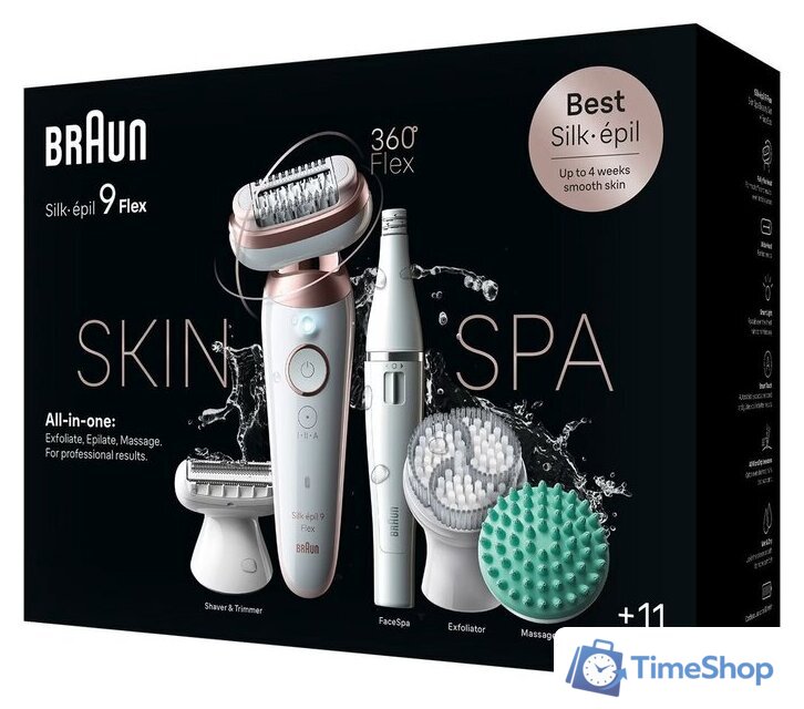 Эпилятор Braun Silk·epil 9 Flex 9-580 3D - Изображение №4 — Интернет-магазин Time-Shop