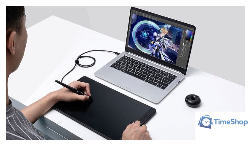 Графический монитор Huion Kamvas 13 (фиолетовый) - Изображение №10 — Интернет-магазин Time-Shop