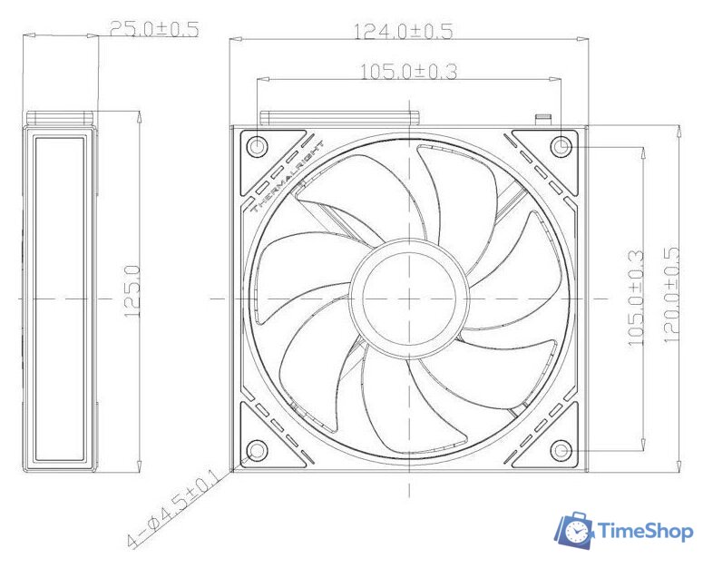 Вентилятор для корпуса Thermalright TL-M12QR (черный) - Изображение №7 — Интернет-магазин Time-Shop