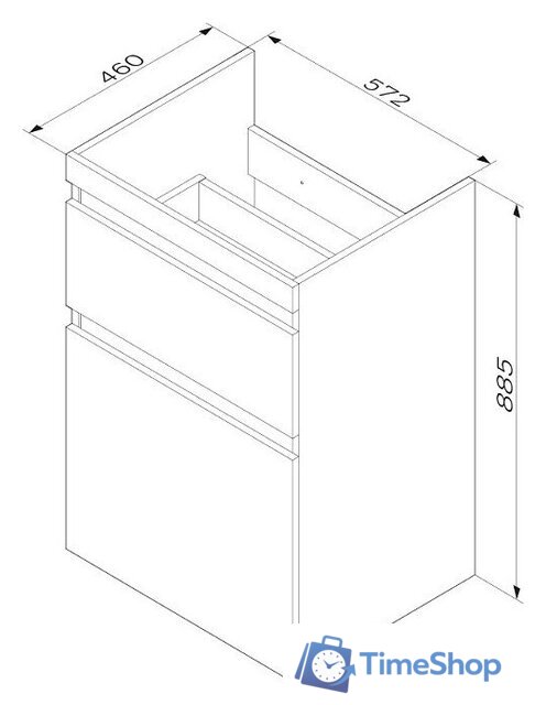  AM.PM Тумба под умывальник X-Joy M85AFSX0602WG - Изображение №7 — Интернет-магазин Time-Shop