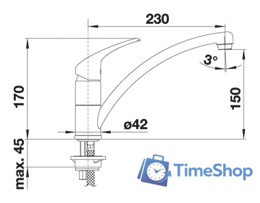 Смеситель Blanco BRAVON - Изображение №4 — Интернет-магазин Time-Shop