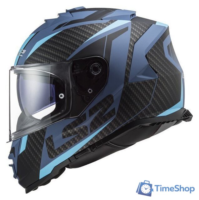 Мотошлем LS2 FF800 Storm II Racer (S, матовый синий) - Изображение №1 — Интернет-магазин Time-Shop
