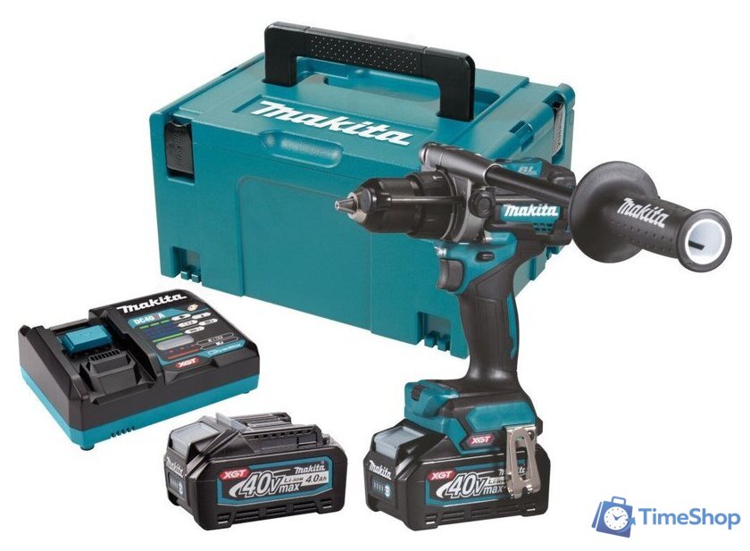 Ударная дрель-шуруповерт Makita HP001GM201 (с 2-мя АКБ, кейс) - Изображение №1 — Интернет-магазин Time-Shop