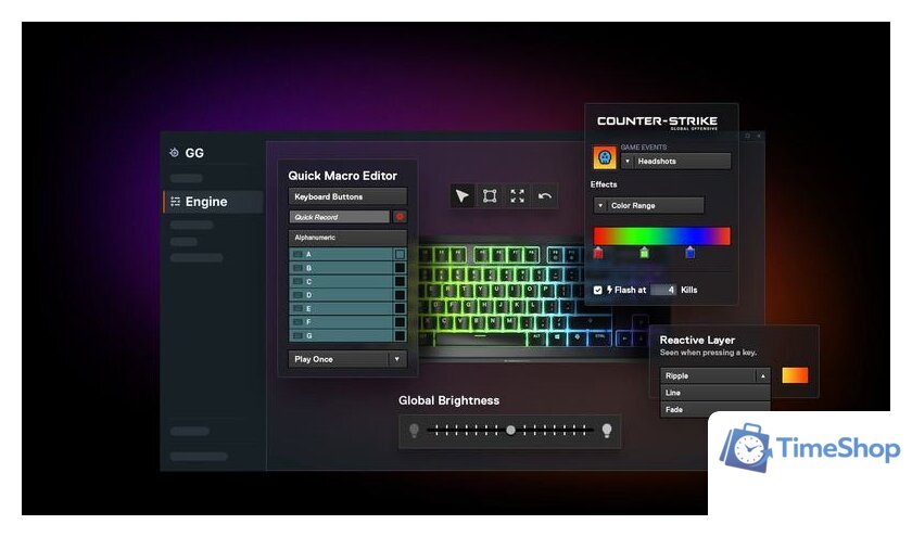 Клавиатура SteelSeries Apex 3 TKL (черный, нет кириллицы) - Изображение №7 — Интернет-магазин Time-Shop