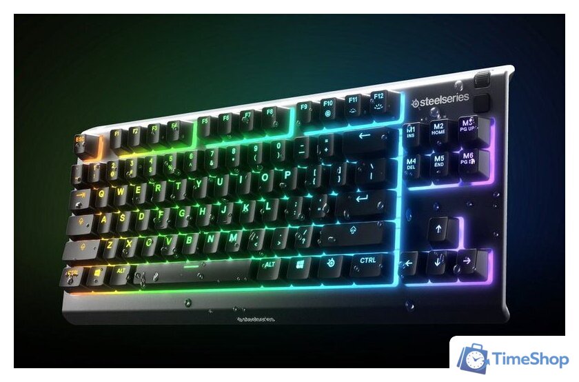 Клавиатура SteelSeries Apex 3 TKL (черный, нет кириллицы) - Изображение №4 — Интернет-магазин Time-Shop