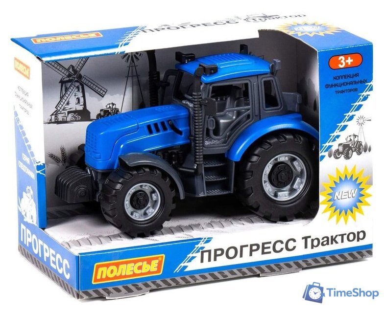Трактор Полесье Прогресс 91215 (синий) - Изображение №1 — Интернет-магазин Time-Shop