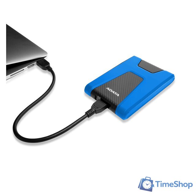 Внешний накопитель ADATA DashDrive Durable HD650 1TB (синий) - Изображение №4 — Интернет-магазин Time-Shop