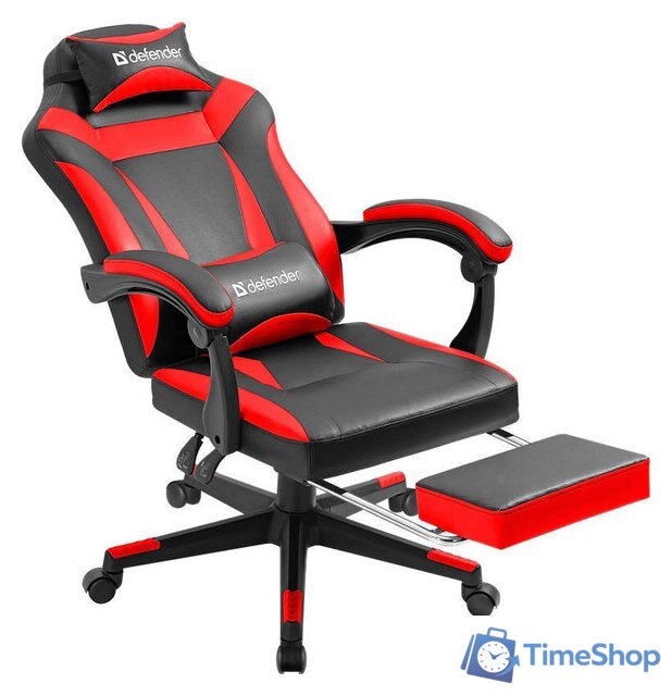 Игровое (геймерское) кресло Defender Cruiser (черный/красный) - Изображение №1 — Интернет-магазин Time-Shop