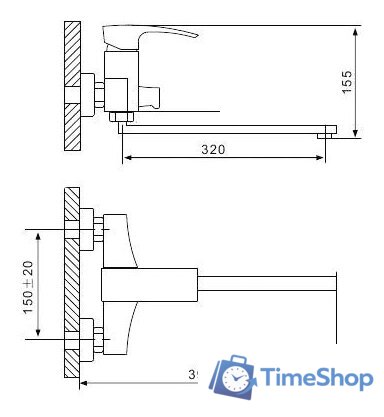 Смеситель Gappo G2207 - Изображение №2 — Интернет-магазин Time-Shop