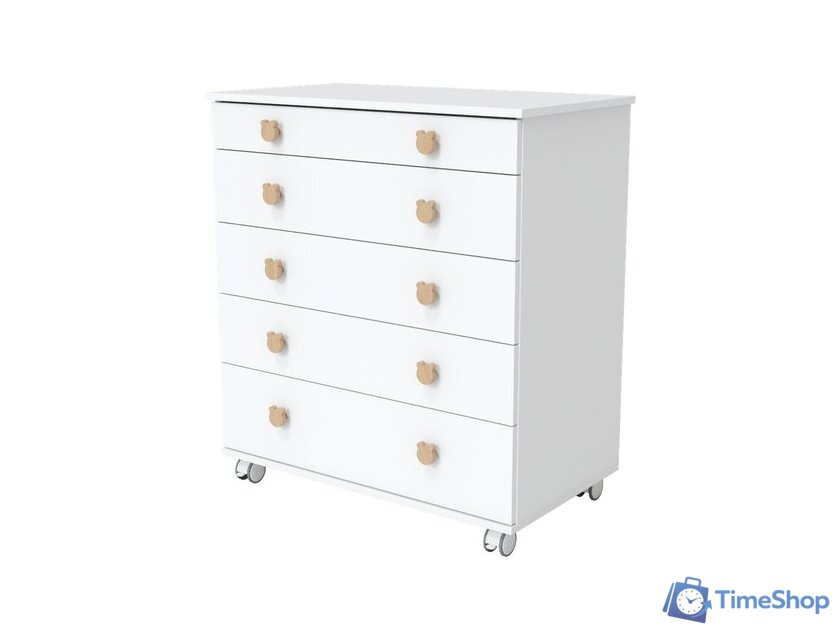 Детский комод Incanto Мишка с органайзером 800/5 PK-0060/00 (белый) - Изображение №6 — Интернет-магазин Time-Shop