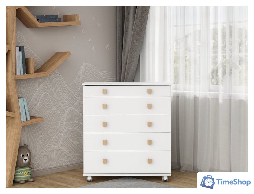 Детский комод Incanto Мишка с органайзером 800/5 PK-0060/00 (белый) - Изображение №15 — Интернет-магазин Time-Shop