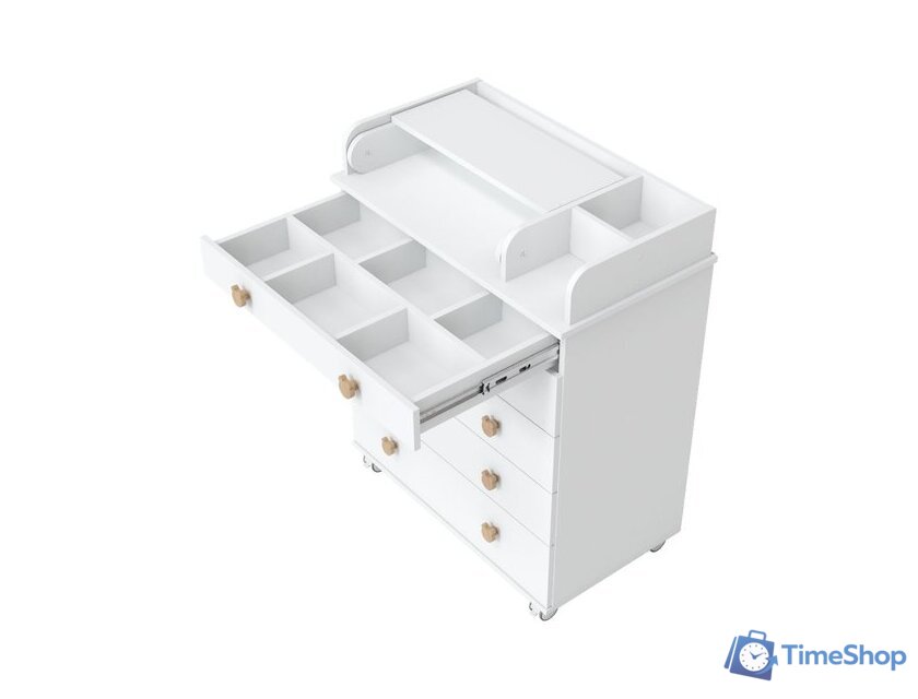 Детский комод Incanto Мишка с органайзером 800/5 PK-0060/00 (белый) - Изображение №10 — Интернет-магазин Time-Shop