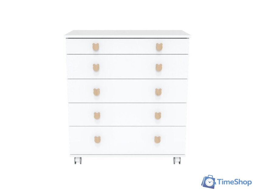Детский комод Incanto Мишка с органайзером 800/5 PK-0060/00 (белый) - Изображение №3 — Интернет-магазин Time-Shop