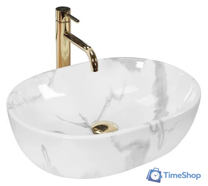 Умывальник Rea Amelia Marmo Shiny REA-U8001 - Изображение №1 — Интернет-магазин Time-Shop