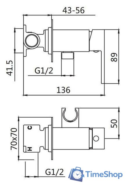 Гигиенический душ Shevanik S127 - Изображение №2 — Интернет-магазин Time-Shop