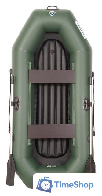 Моторно-гребная лодка Лоцман Гребная под мотор стандарт ЛС-240 ВНД (зеленый) - Изображение №2 — Интернет-магазин Time-Shop