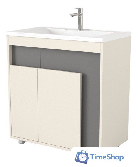  Дабер Тумба под умывальник 015 Andrea Elen 80 Т15.8A.0.19 (бежевый/серый) - Изображение №1 — Интернет-магазин Time-Shop