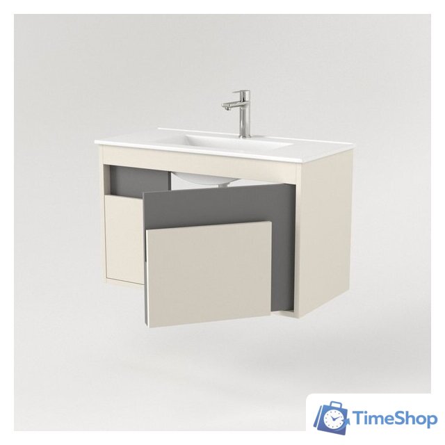  Дабер Тумба под умывальник 016 WeltWasser Deilbach 7517-80 Т16.8W.0.19 (бежевый/серый) - Изображение №3 — Интернет-магазин Time-Shop