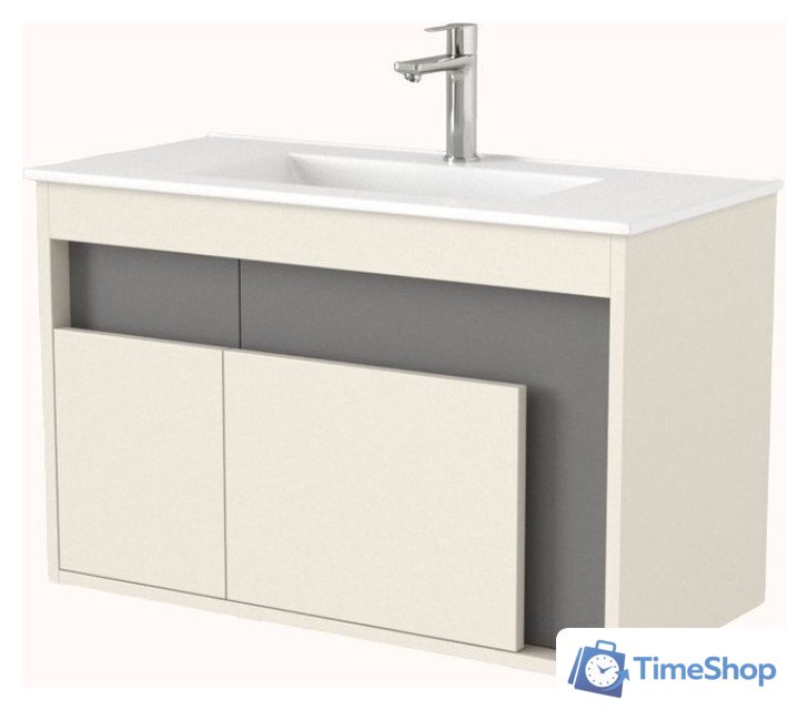  Дабер Тумба под умывальник 016 WeltWasser Deilbach 7517-80 Т16.8W.0.19 (бежевый/серый) - Изображение №1 — Интернет-магазин Time-Shop