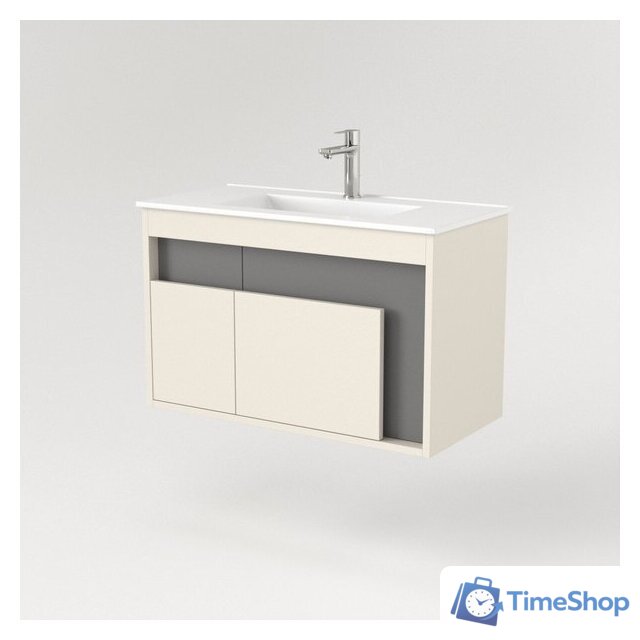  Дабер Тумба под умывальник 016 WeltWasser Deilbach 7517-80 Т16.8W.0.19 (бежевый/серый) - Изображение №2 — Интернет-магазин Time-Shop