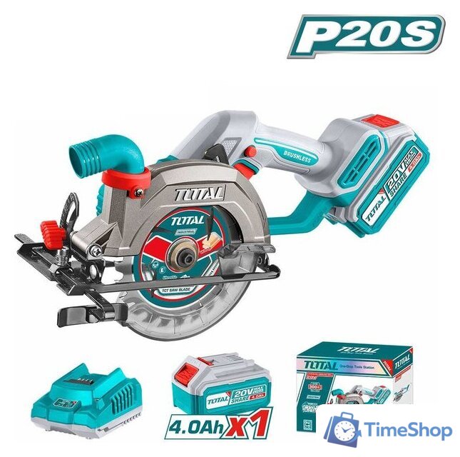 Дисковая (циркулярная) пила Total TSLI14021 (с 1-им АКБ) - Изображение №1 — Интернет-магазин Time-Shop