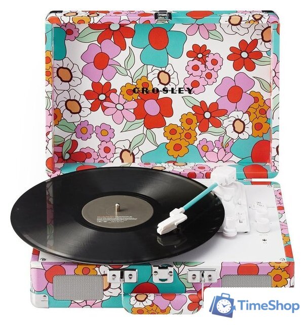 Виниловый проигрыватель Crosley Cruiser Plus Groovy Floral - Изображение №6 — Интернет-магазин Time-Shop