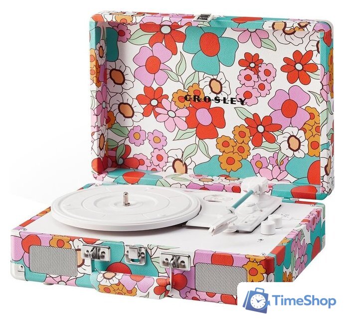 Виниловый проигрыватель Crosley Cruiser Plus Groovy Floral - Изображение №4 — Интернет-магазин Time-Shop