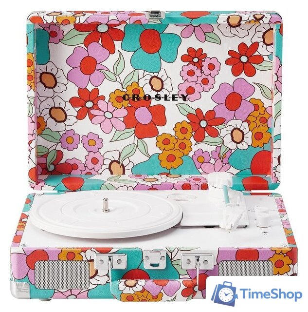 Виниловый проигрыватель Crosley Cruiser Plus Groovy Floral - Изображение №1 — Интернет-магазин Time-Shop